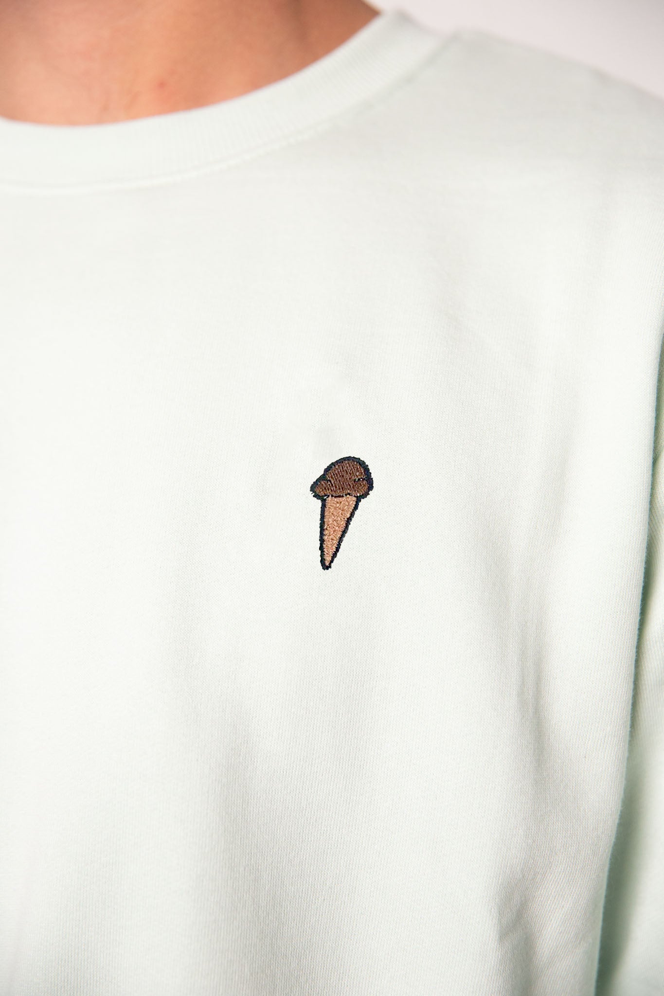 Eis | Bestickter Bio-Baumwoll Männer Pullover