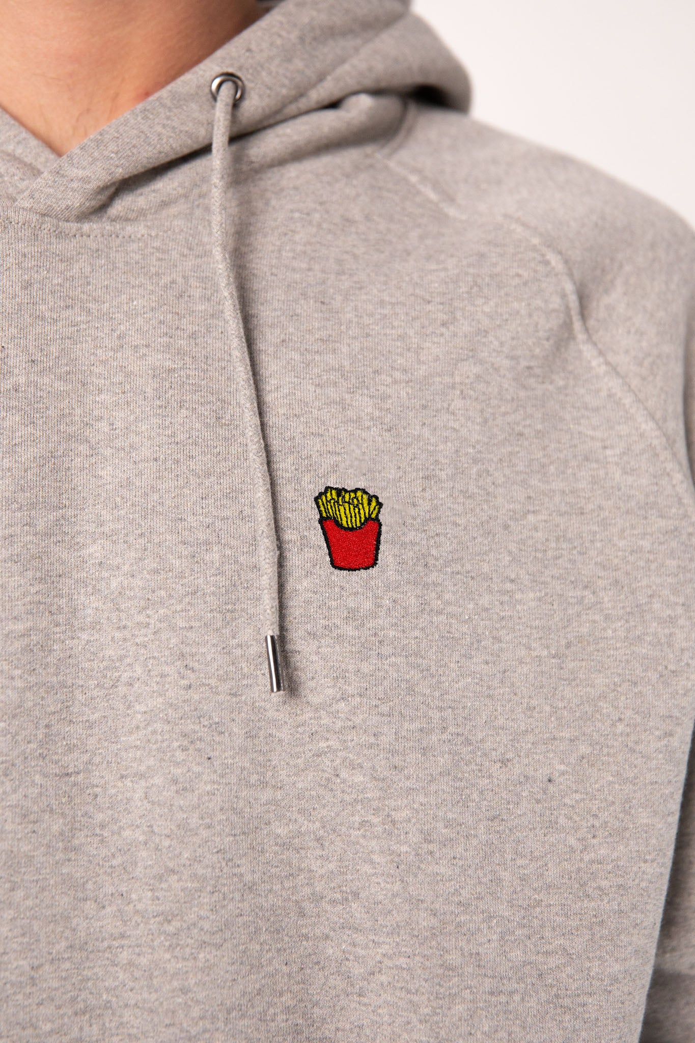 Pommes | Bestickter Bio-Baumwoll Männer Hoodie