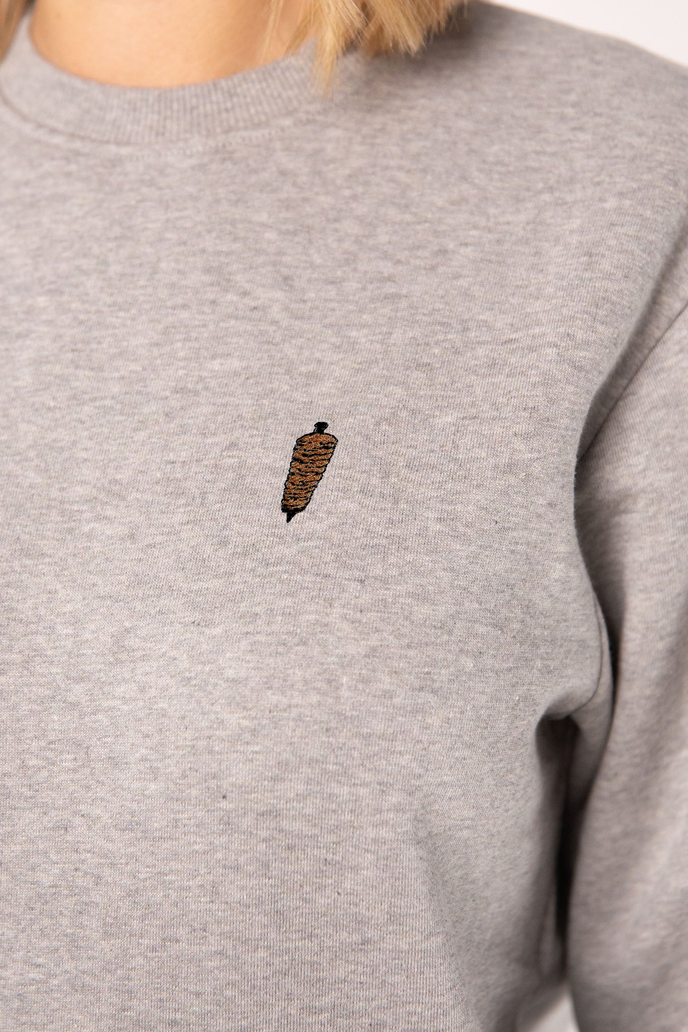 Dönerspieß | Bestickter Bio-Baumwoll Frauen Pullover