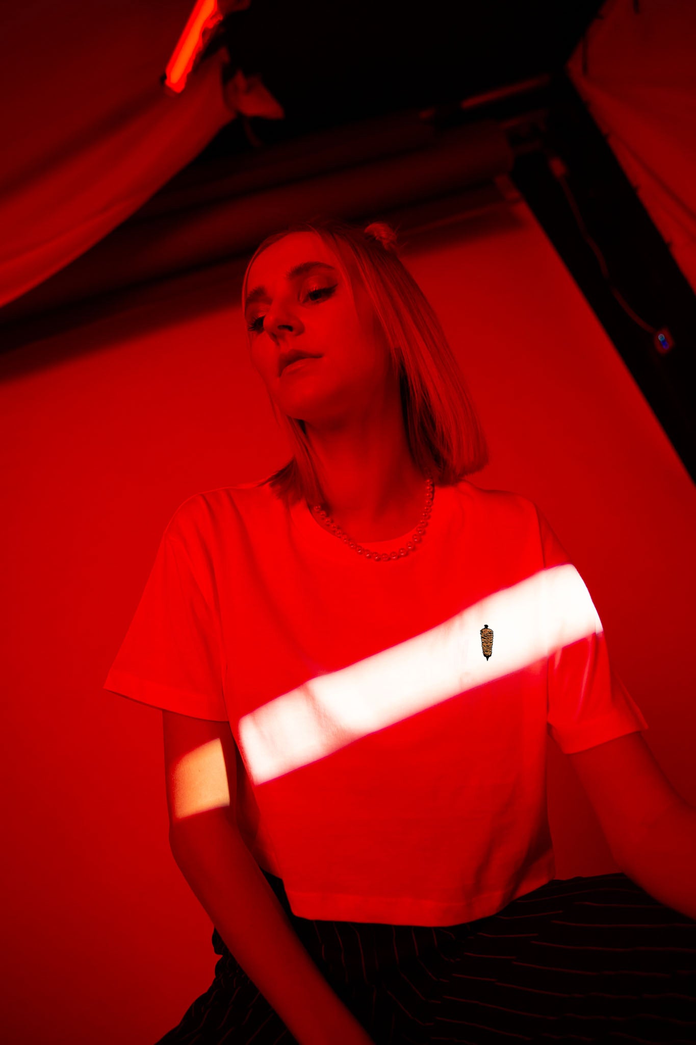 Dönerspieß | Besticktes Frauen Oversized Bio Baumwoll T-Shirt