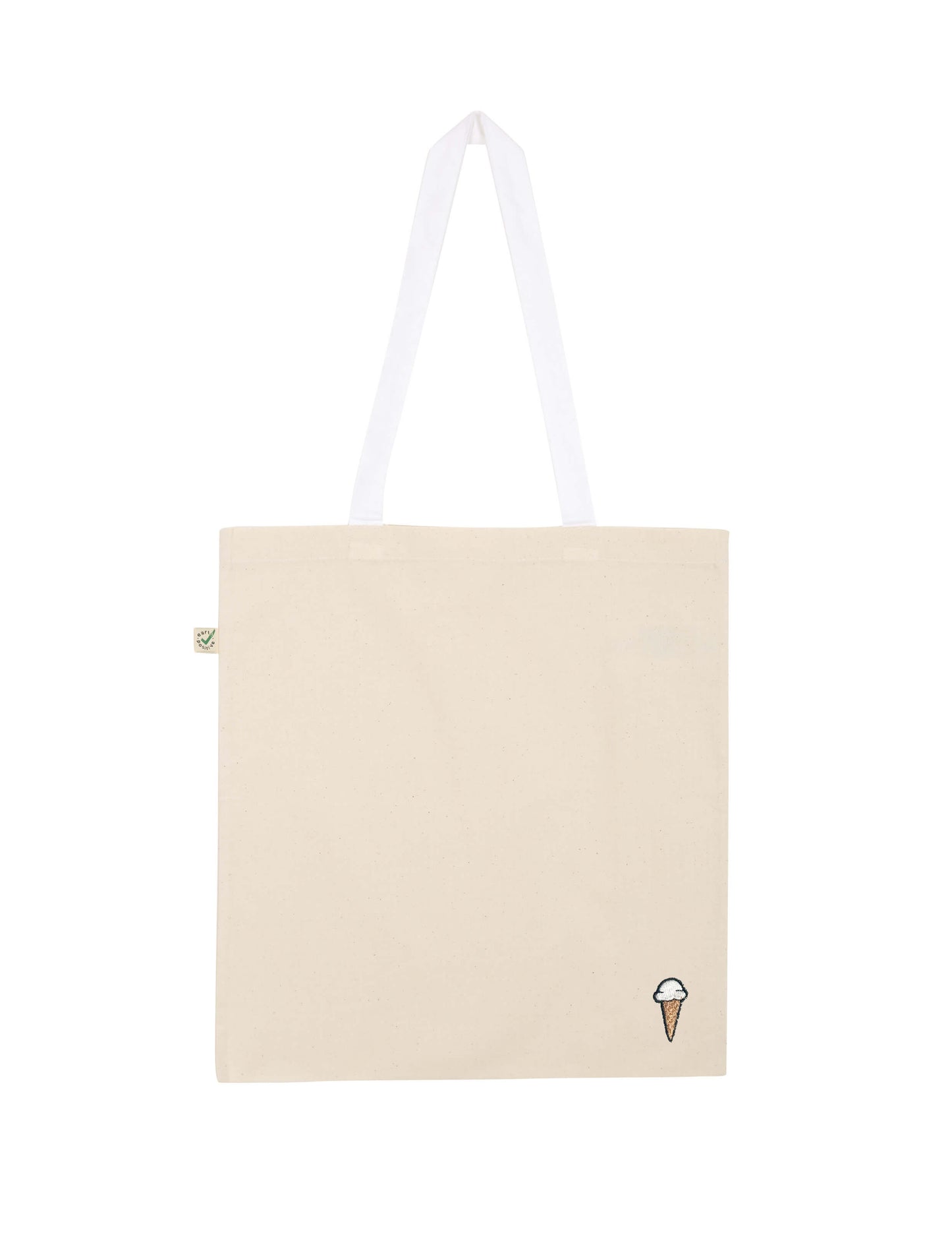 Eis | Bestickte Bio Baumwoll Tasche