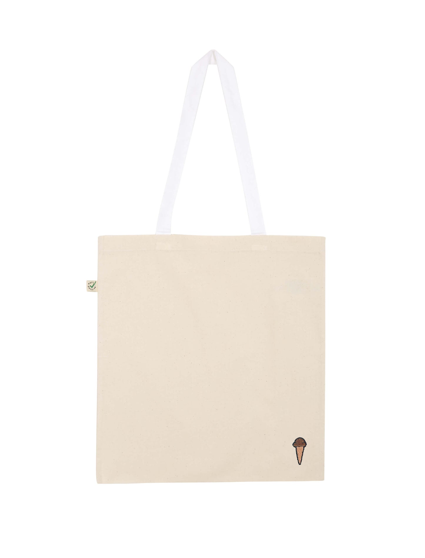 Eis | Bestickte Bio Baumwoll Tasche