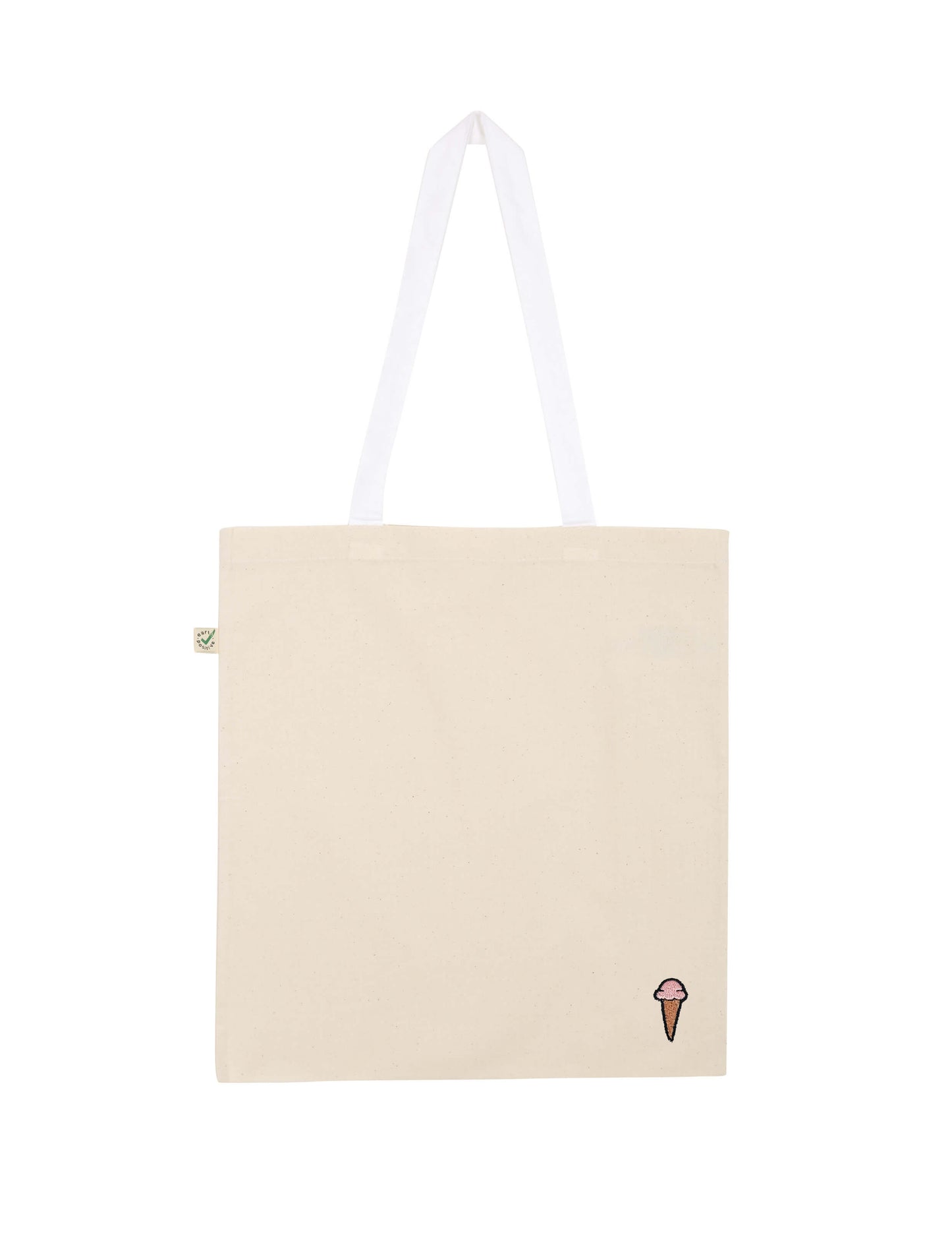 Eis | Bestickte Bio Baumwoll Tasche