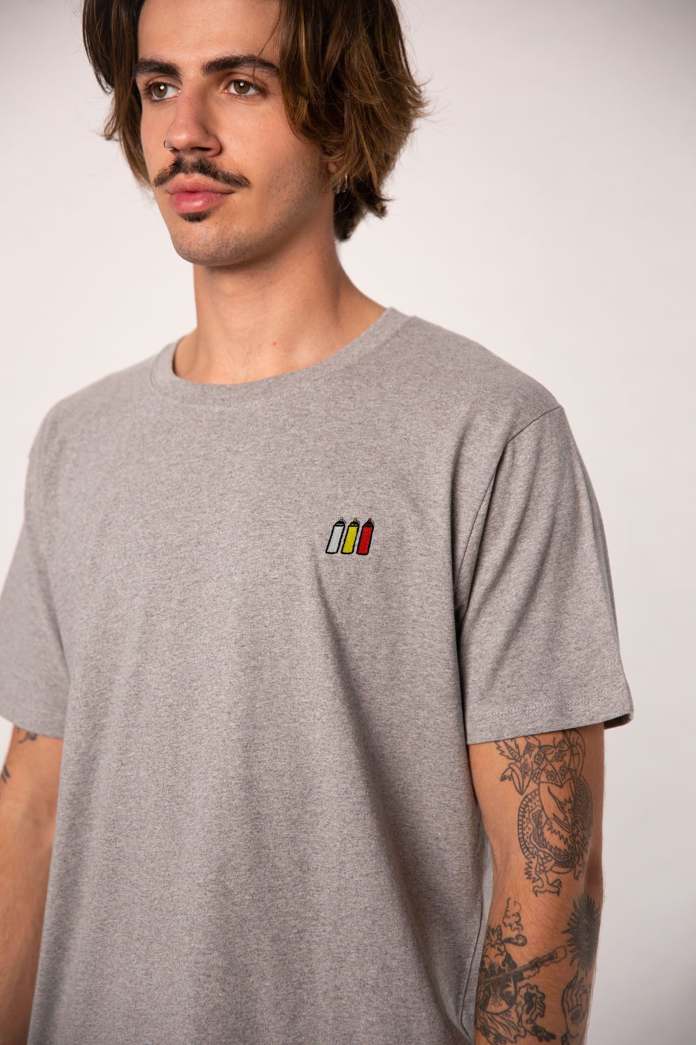 Squeezy Triple | Besticktes Männer Bio Baumwoll T-Shirt
