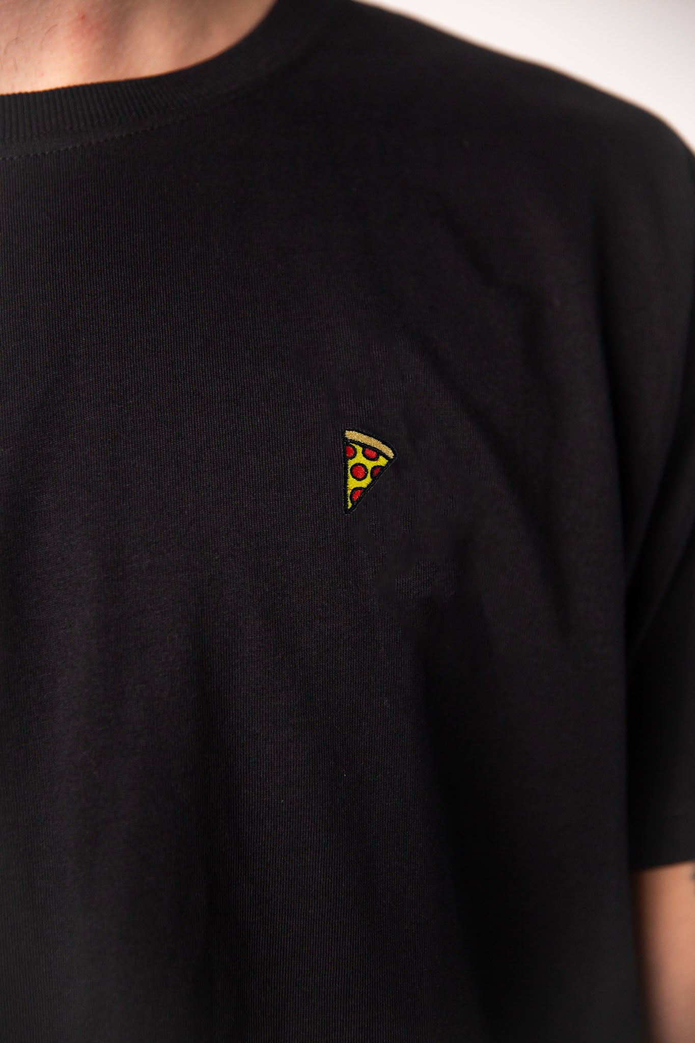 Pizza | Besticktes Männer Bio Baumwoll T-Shirt