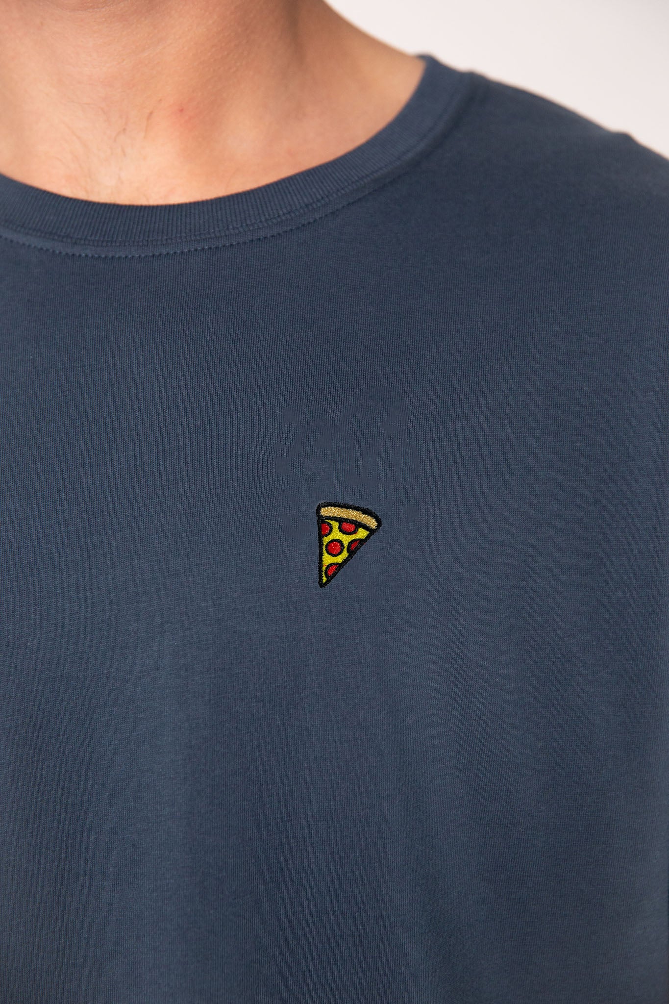 Pizza | Besticktes Männer Bio Baumwoll T-Shirt
