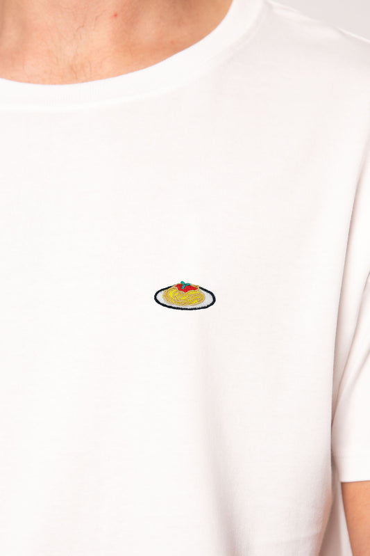 Pasta | Besticktes Männer Bio Baumwoll T-Shirt