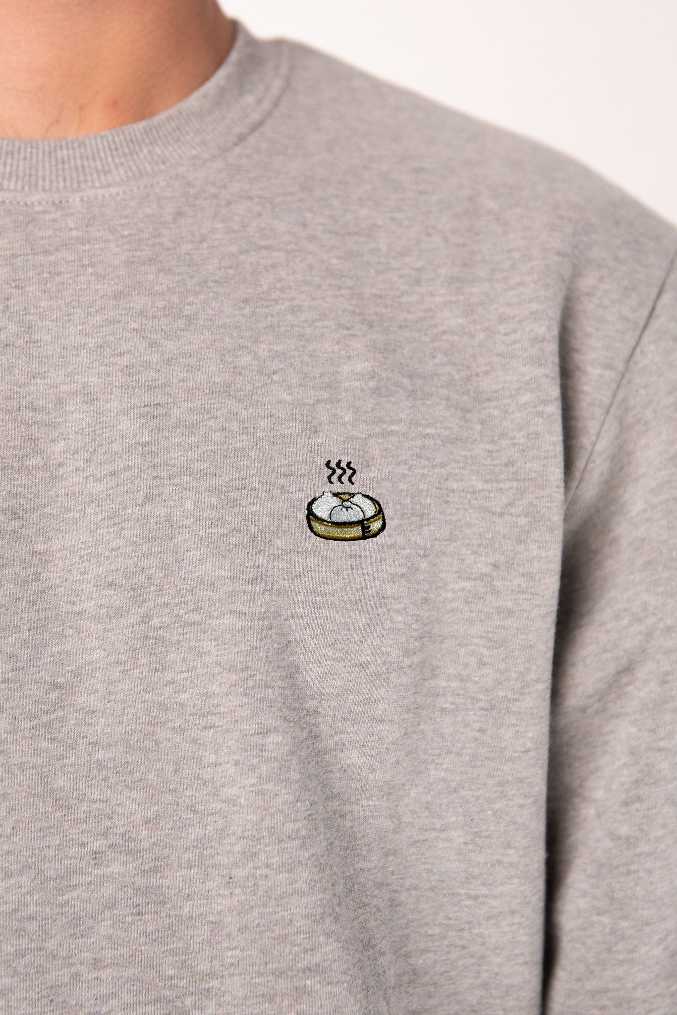 Dumplings | Bestickter Bio-Baumwoll Männer Pullover
