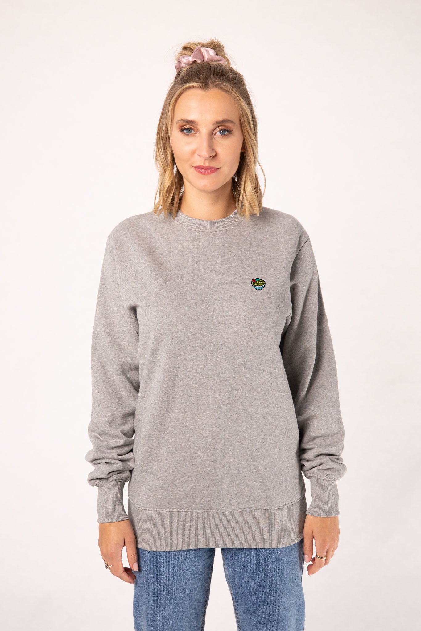 Ramen | Bestickter Bio-Baumwoll Frauen Pullover