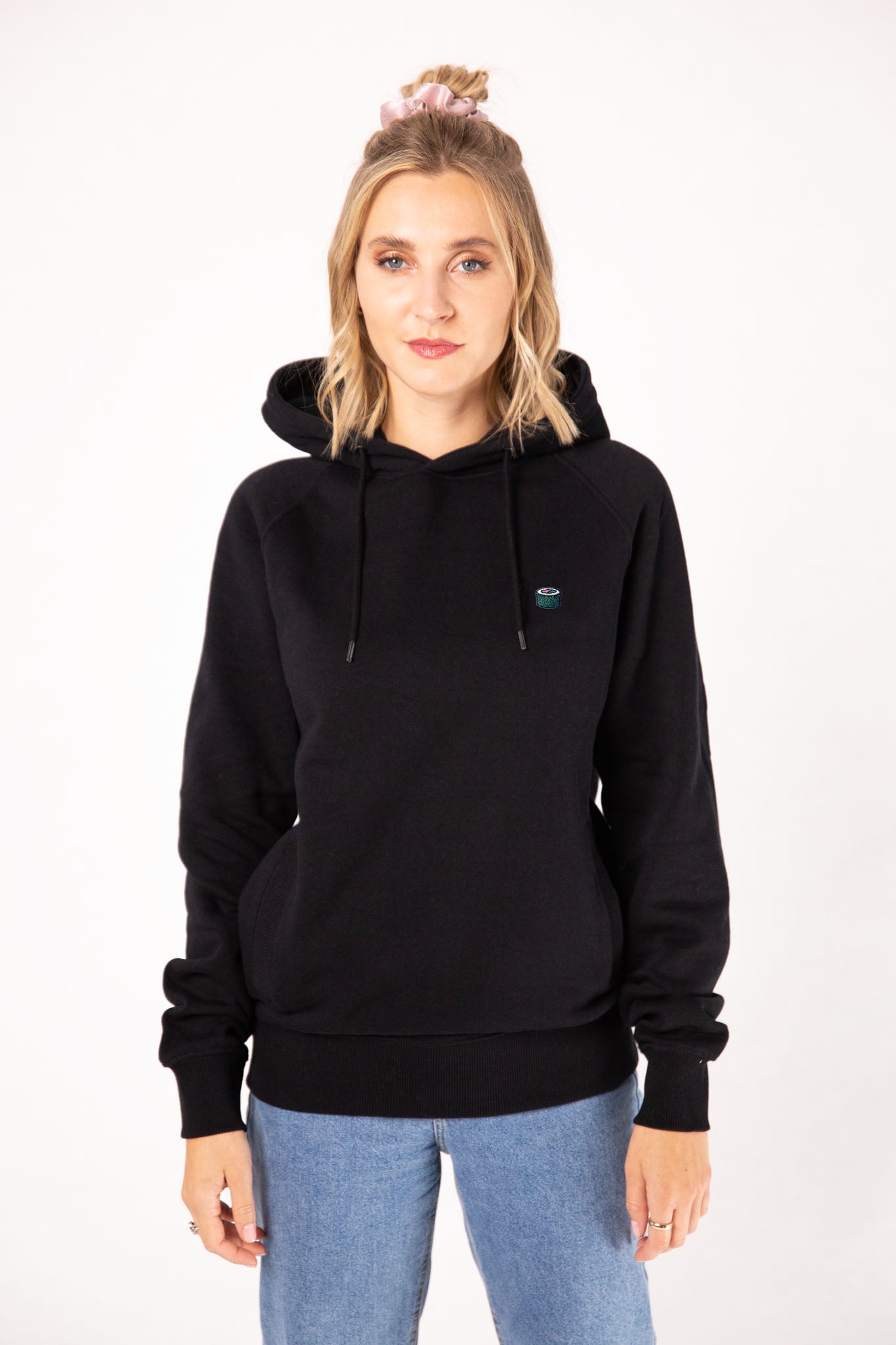 Sushi Maki | Bestickter Bio-Baumwoll Frauen Hoodie