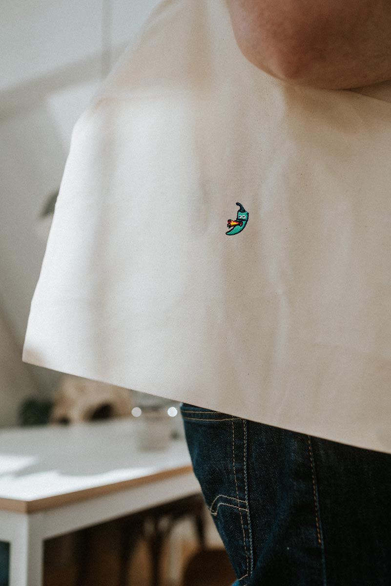 Jalapeno | Bestickte Bio Baumwoll Tasche
